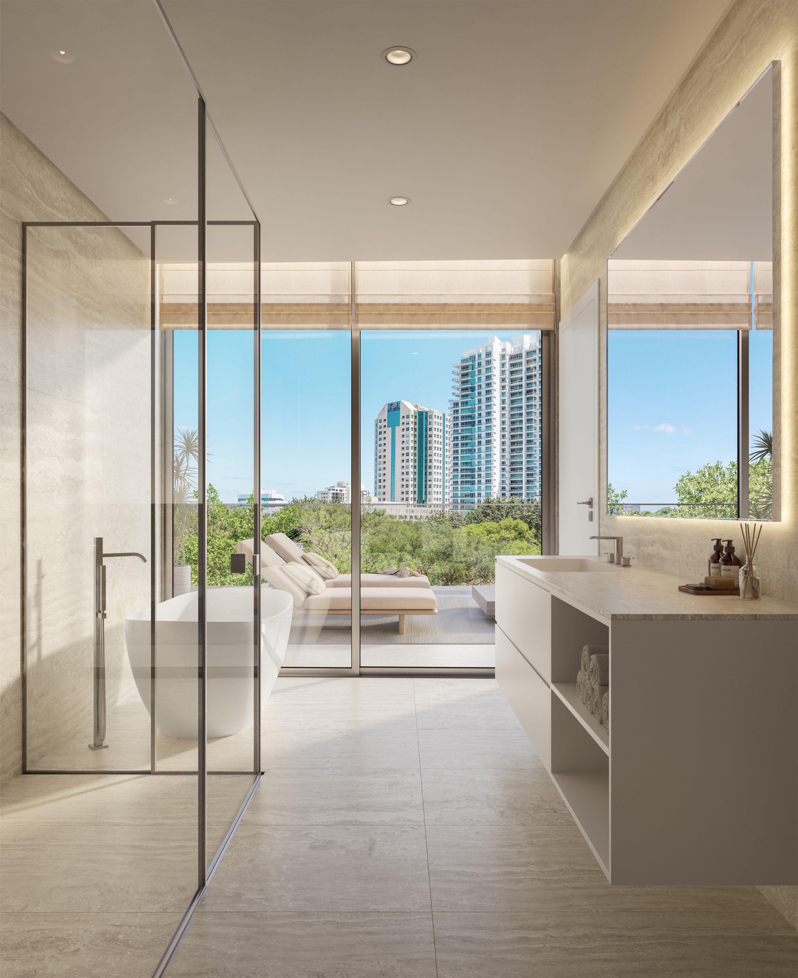 Rendering of unit in OPUS Coconut Grove in Florida