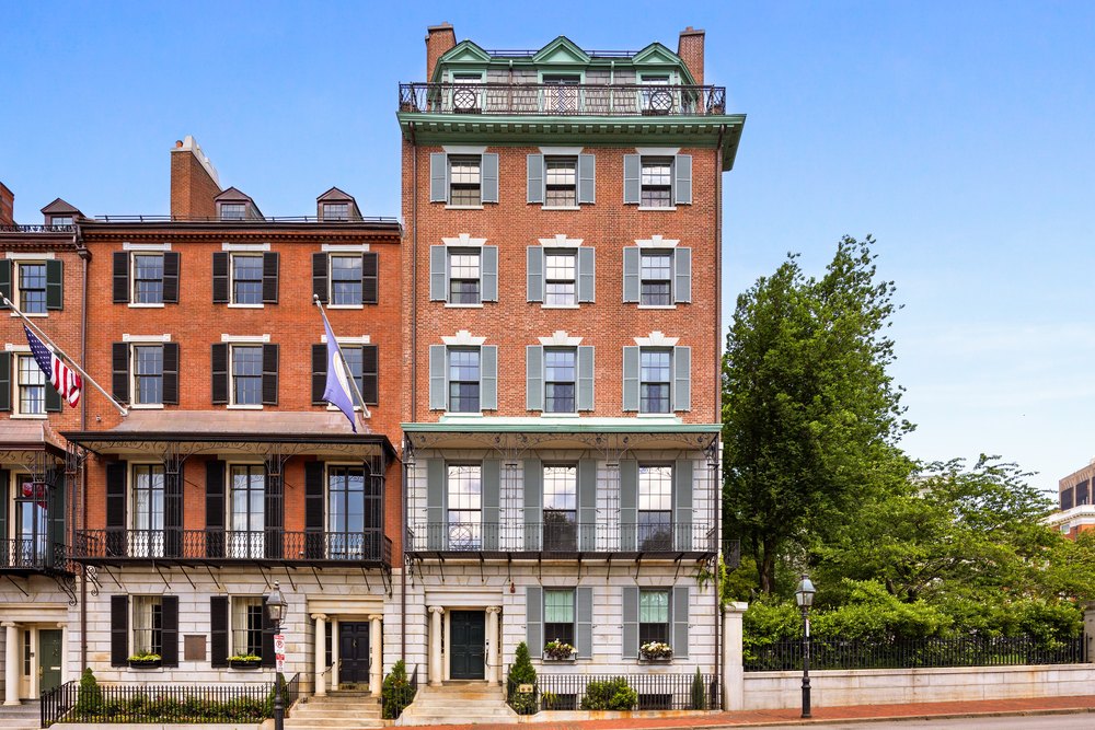 Rare 1800s Luxury Beacon Hill Condo Steps from the Statehouse Hits the Market for Under $9 Million Exterior of an 1800s home in Beacon Hill